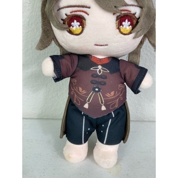 Genshin Impact Hu Tao Niko Plush Figure 9" Anime Soft Doll Cosplay Collectible - Picture 6 of 13